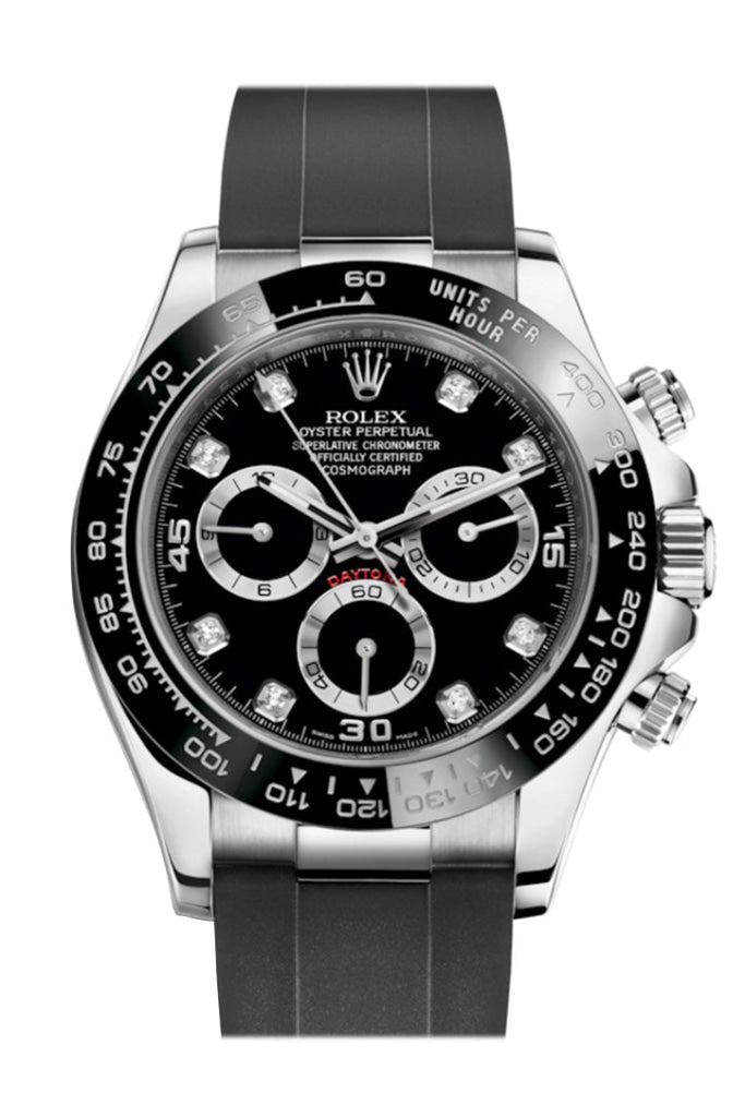 Rolex Cosmograph Daytona Black Dial Oysterflex Strap Mens Watch 116519LN 116519