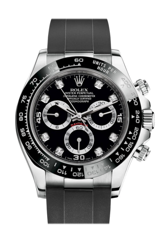 Rolex Cosmograph Daytona Black Dial Oysterflex Strap Mens Watch 116519LN 116519