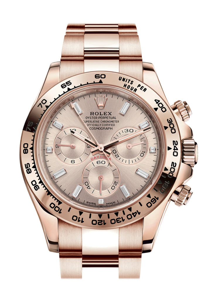 Rolex Cosmograph Daytona Rose Gold Sundust Diamond set Dial Bracelet 116505