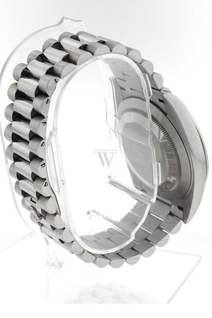 Rolex Day-Date 40 Ice blue Quadrant Motif Dial Dome Bezel Platinum President Automatic Men's Watch 228206 DC