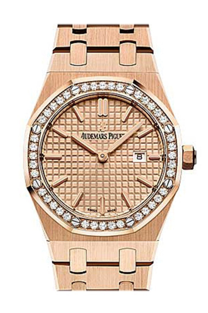 Audemars Piguet Royal Oak in Rose Gold with Diamond Bezel 67651OR.ZZ.1261OR.03