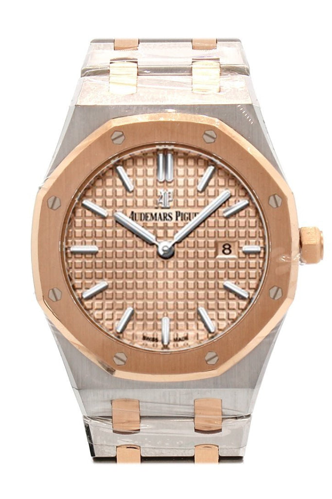 Audemars Piguet Royal Oak 33mm Pink gold-toned Dial 18K Pink Gold with Stainless Steel Ladies Watch 67650SR.OO.1261SR.01