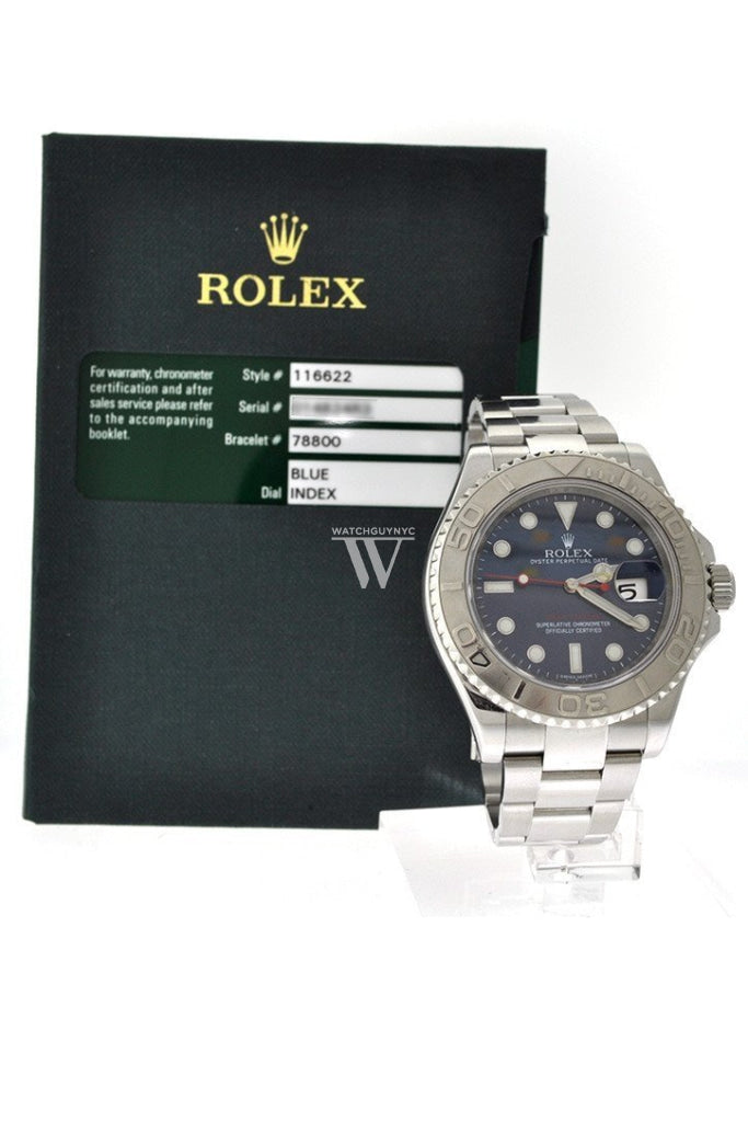 Rolex Yacht-Master 40 Automatic Blue Dial Stainless Steel Oyster Men's Watch 116622