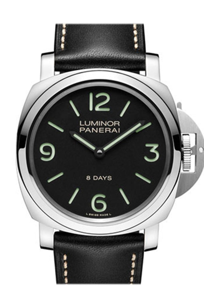 Panerai Panerai Panerai Luminor Base 8 Days Acciaio Mechanical PAM00560 luxury watch by Global Sky Diamonds, Diamond District NYC, mazalito
