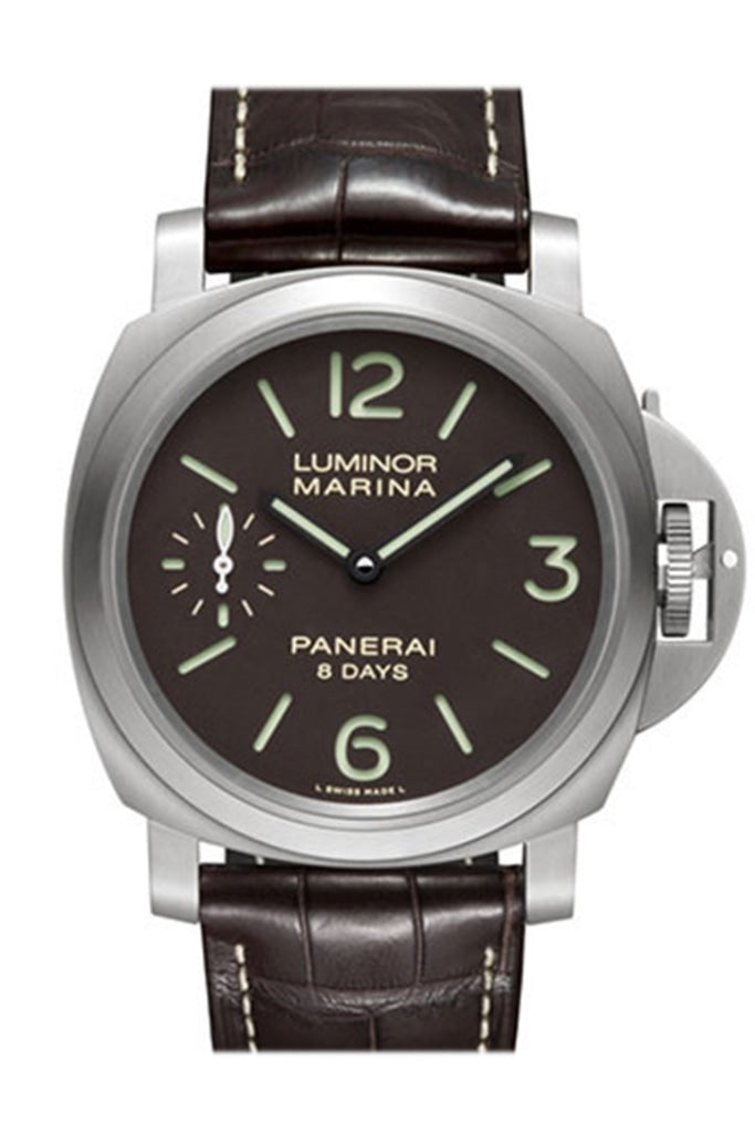 Panerai Panerai Panerai Luminor Marina 8 Days Titanio Mechanical PAM00564 luxury watch by Global Sky Diamonds, Diamond District NYC, mazalito