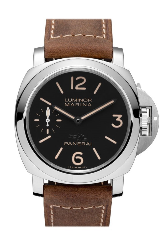 Panerai Panerai Panerai Luminor Marina Acciaio Black Dial Men's PAM00541 luxury watch by Global Sky Diamonds, Diamond District NYC, mazalito