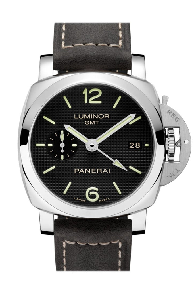 Panerai Panerai Panerai Luminor 1950 3 Days Gmt Automatic Acciaio 42mm Black Dial Men's Watch Pam00535 luxury watch by Global Sky Diamonds, Diamond District NYC, mazalito