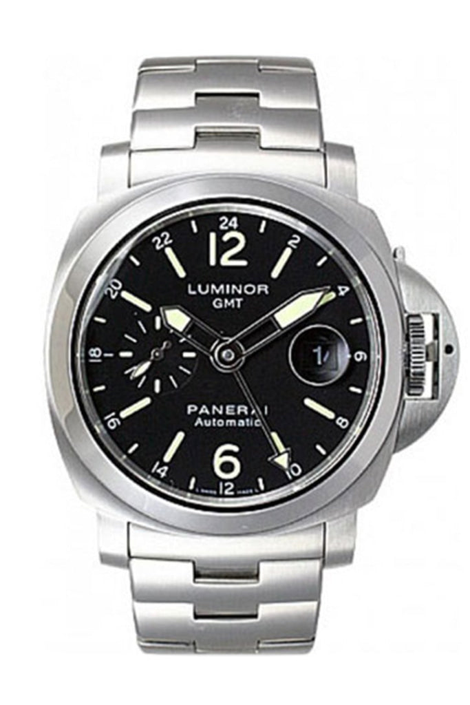 Panerai Panerai Panerai Luminor Gmt Watches 44mm Black Dial Men's Watch Pam00297 luxury watch by Global Sky Diamonds, Diamond District NYC, mazalito