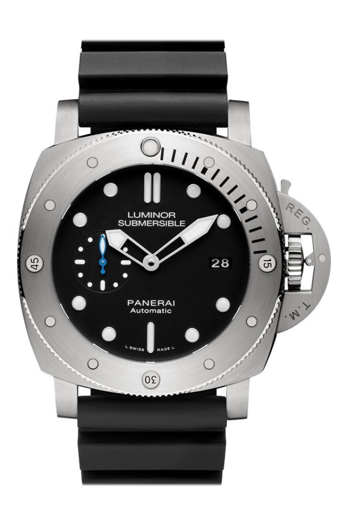 Panerai Panerai Panerai Luminor Submersible 1950 3 Days Automatic Titanio 47mm Black D luxury watch by Global Sky Diamonds, Diamond District NYC, mazalito