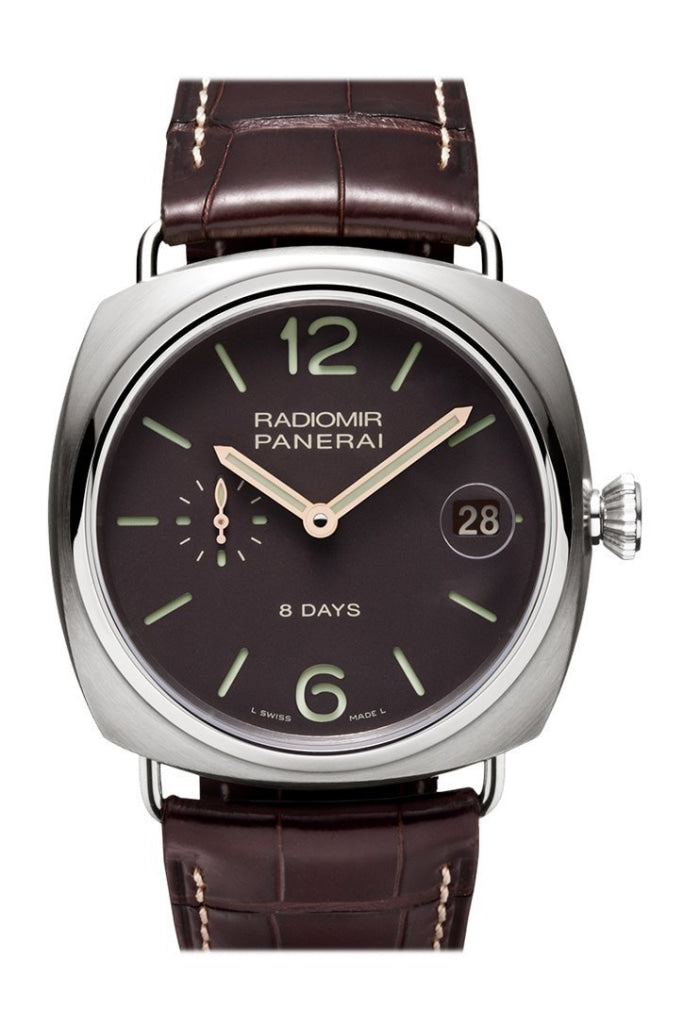 Panerai Panerai Panerai Radiomir 8 Days Titanio 45mm Brown Dial Men's Watch Pam00346 luxury watch by Global Sky Diamonds, Diamond District NYC, mazalito