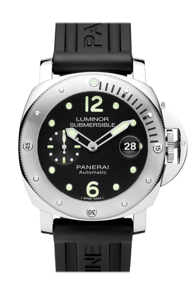 Panerai Panerai Panerai Luminor Submersible Automatic Acciaio 44mm Black Dial Men's Wa luxury watch by Global Sky Diamonds, Diamond District NYC, mazalito