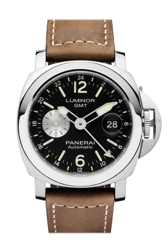 Panerai Panerai Panerai Luminor Gmt Automatic Acciaio 44mm Black Dial Men's Watch Pam0 luxury watch by Global Sky Diamonds, Diamond District NYC, mazalito