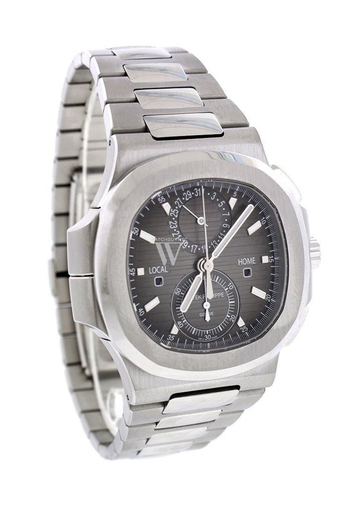 Patek Philippe Nautilus Travel Time Chronograph Stainless Steel Automatic Men's Watch 5990/1A-001