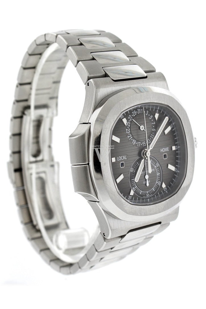 Patek Philippe Nautilus Travel Time Chronograph Stainless Steel Automatic Men's Watch 5990/1A-001