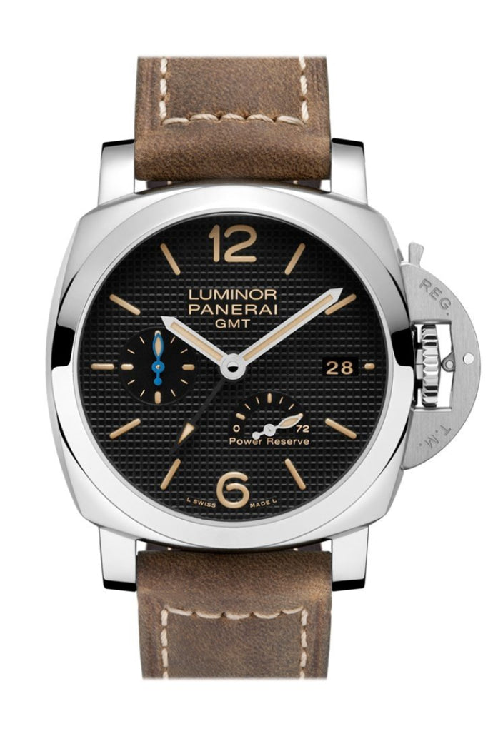 Panerai Panerai Panerai Pam01537 Luminor 1950 3 Days Gmt Power Reserve Automatic Acciaio 42 Black Dial Men's Watch luxury watch by Global Sky Diamonds, Diamond District NYC, mazalito