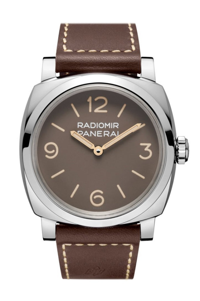 Panerai Panerai Panerai Radiomir 1940 Brown Dial 47mm Men's Hand Wound Watch PAM00662 luxury watch by Global Sky Diamonds, Diamond District NYC, mazalito