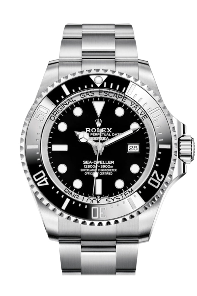 Rolex Sea-Dweller Deepsea 44 Black Dial Automatic Men's Stainless Steel Oyster Watch 126660