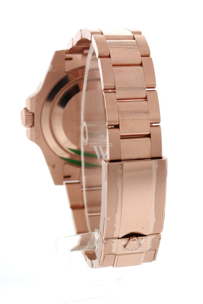 Rolex GMT Master II Black Dial 18kt Everose Gold Oyster Bracelet Men's Watch 126715CHNR 126715