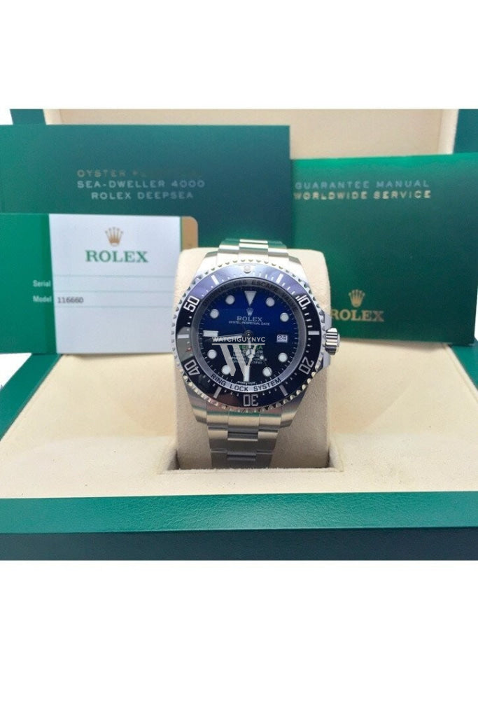 ROLEX Sea Dweller Deepsea 44 Deep Blue Dial Stainless Steel Men's Watch 116660