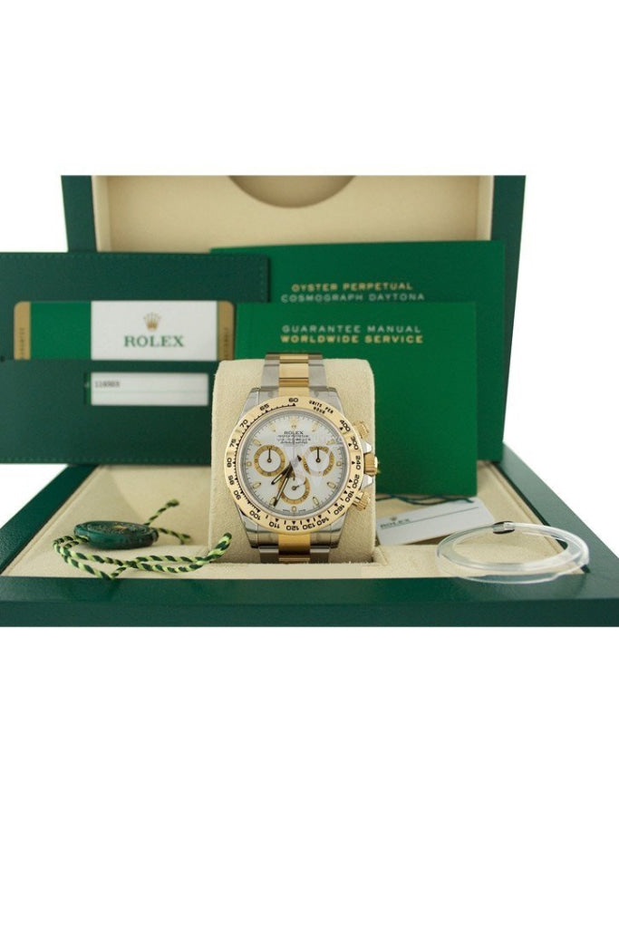 ROLEX Cosmograph Daytona White Dial Stainless Steel and Gold Men's Watch 116503