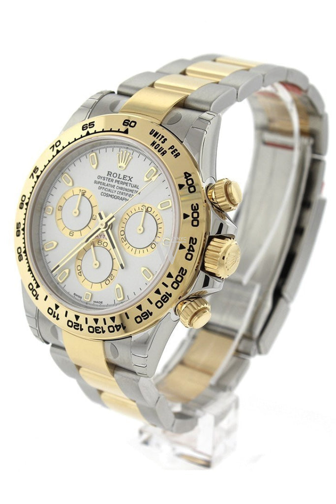 ROLEX Cosmograph Daytona White Dial Stainless Steel and Gold Men's Watch 116503