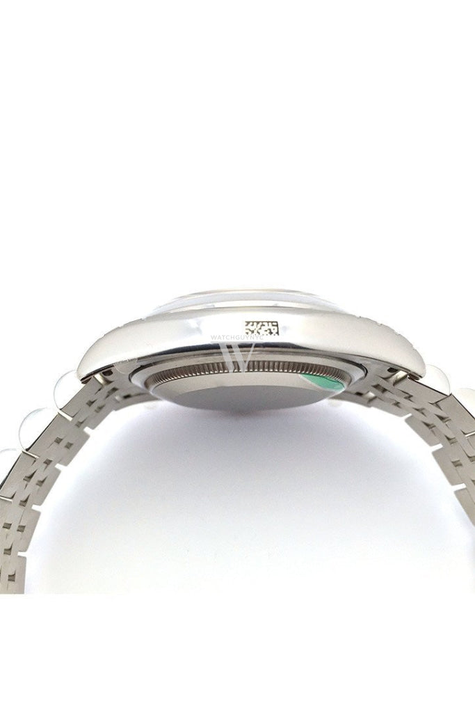 ROLEX Datejust 36 Silver Floral Motif 2 Arab Dial Jubilee Men's Watch 116200 Pre-owned