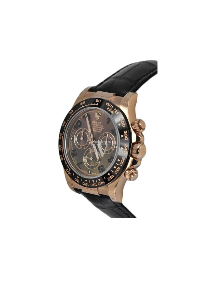 ROLEX Cosmograph Daytona 40 Chocolate Dial 18k Rose Gold Men's Watch 116515
