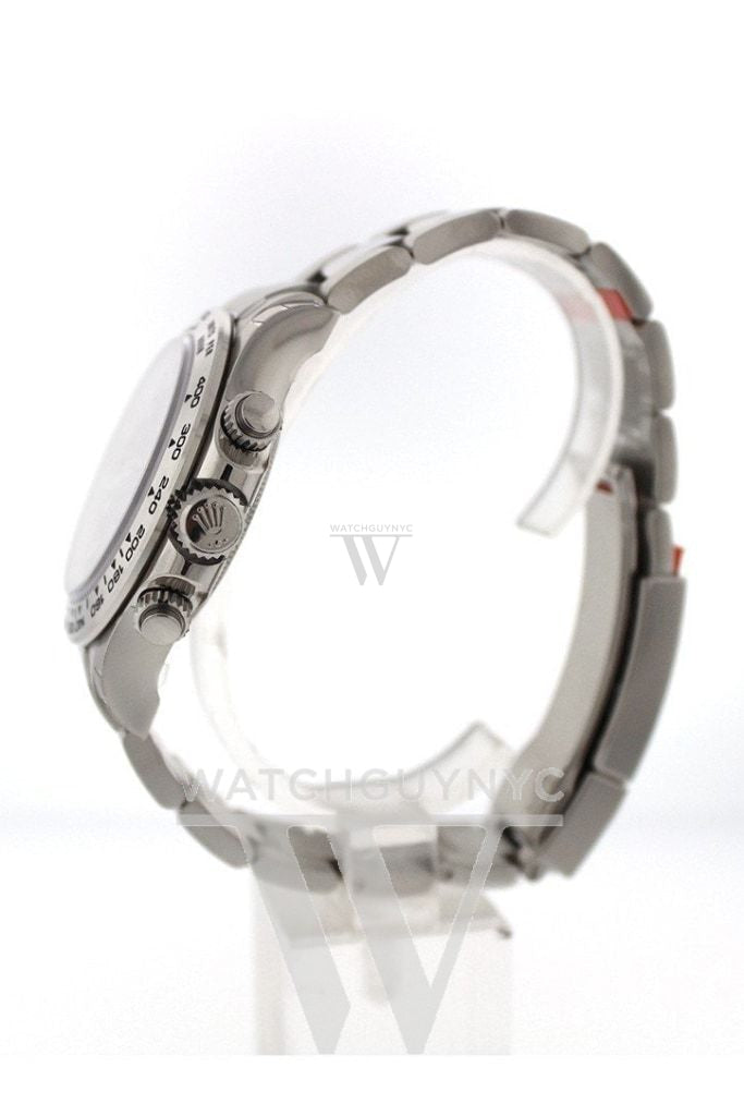 ROLEX Cosmograph Daytona Mother of Pearl Diamond Dial White Gold Oyster Men's Watch 116509