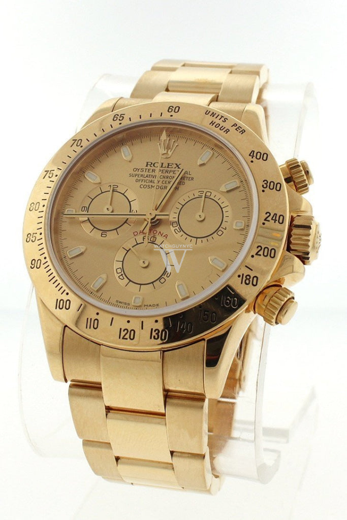 ROLEX Cosmograph Daytona Champagne Champagne Steel 18K Yellow Gold Men's Watch 116528