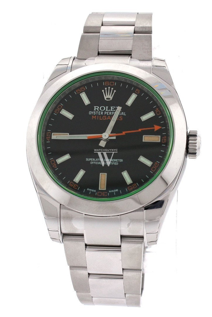 Rolex Milgauss Black Dial Stainless Steel Men's Watch 116400GV DC