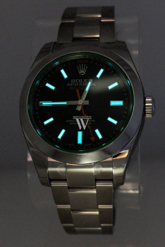 Rolex Milgauss Black Dial Stainless Steel Men's Watch 116400GV DC