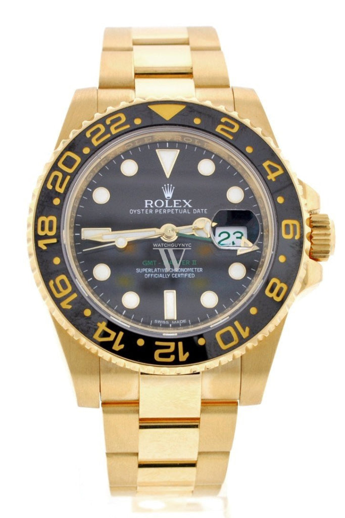 ROLEX GMT-Master II 40 Black Dial Stainless Steel Men's Watch 116718