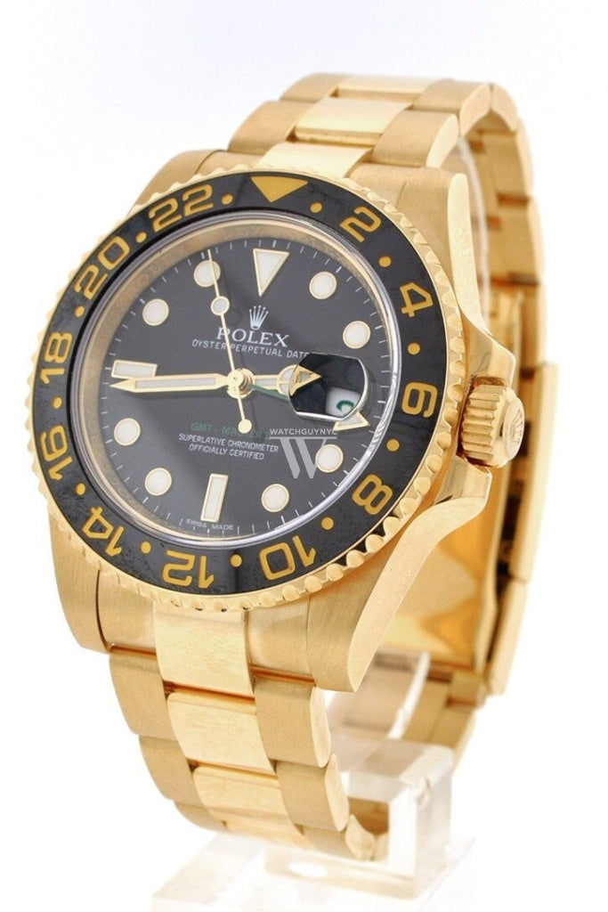 ROLEX GMT-Master II 40 Black Dial Stainless Steel Men's Watch 116718