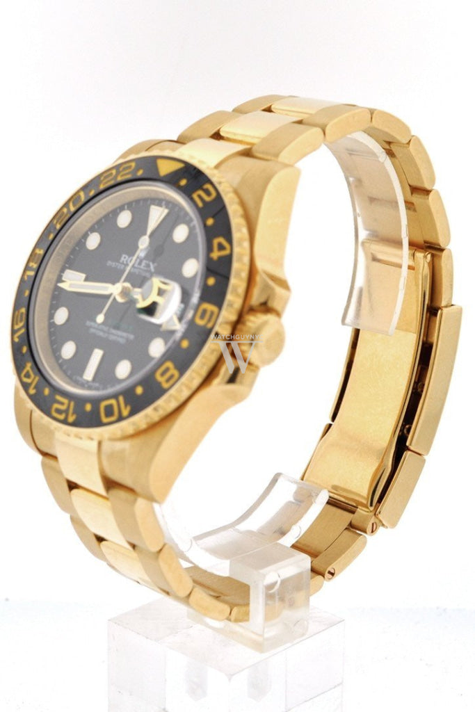 ROLEX GMT-Master II 40 Black Dial Stainless Steel Men's Watch 116718