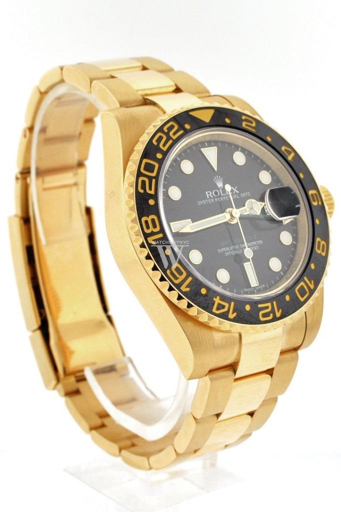 ROLEX GMT-Master II 40 Black Dial Stainless Steel Men's Watch 116718