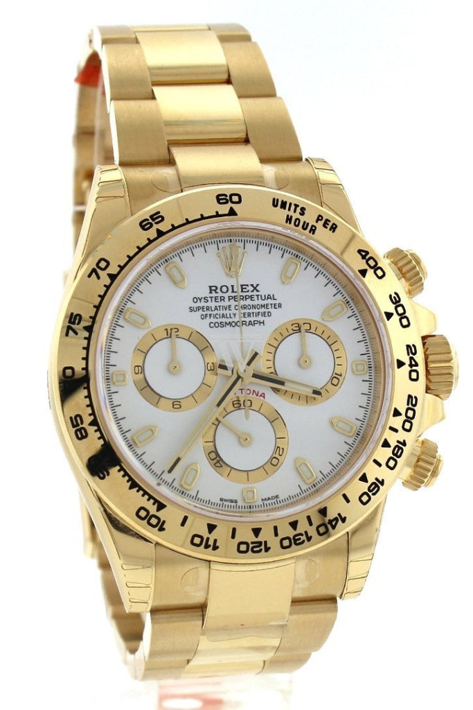 ROLEX Cosmograph Daytona White Dial Gold Men's Watch 116508