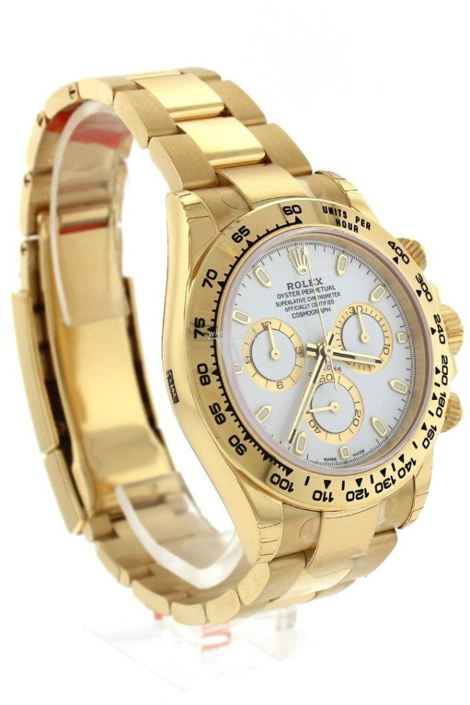 ROLEX Cosmograph Daytona White Dial Gold Men's Watch 116508