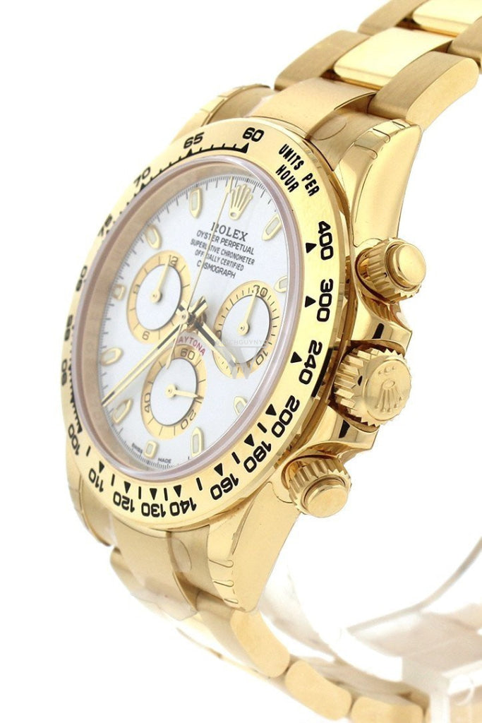 ROLEX Cosmograph Daytona White Dial Gold Men's Watch 116508