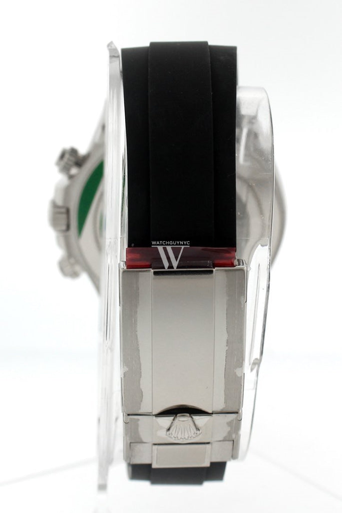 Rolex Cosmograph Daytona Steel and black Dial Oysterflex Strap Mens Watch 116519LN 116519