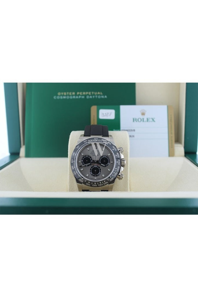 Rolex Cosmograph Daytona Steel and black Dial Oysterflex Strap Mens Watch 116519LN 116519