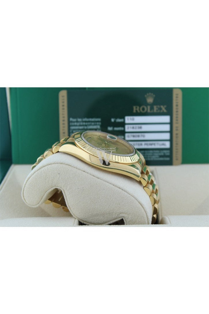Rolex Day-Date II 41 President Champagne Roman Dial Men's Watch 218238