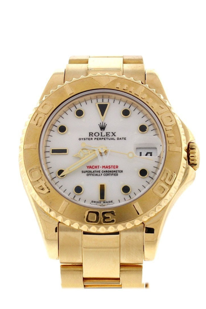 Rolex Yacht-Master White Dial Steel 18K Yellow Gold Ladies Watch 169628