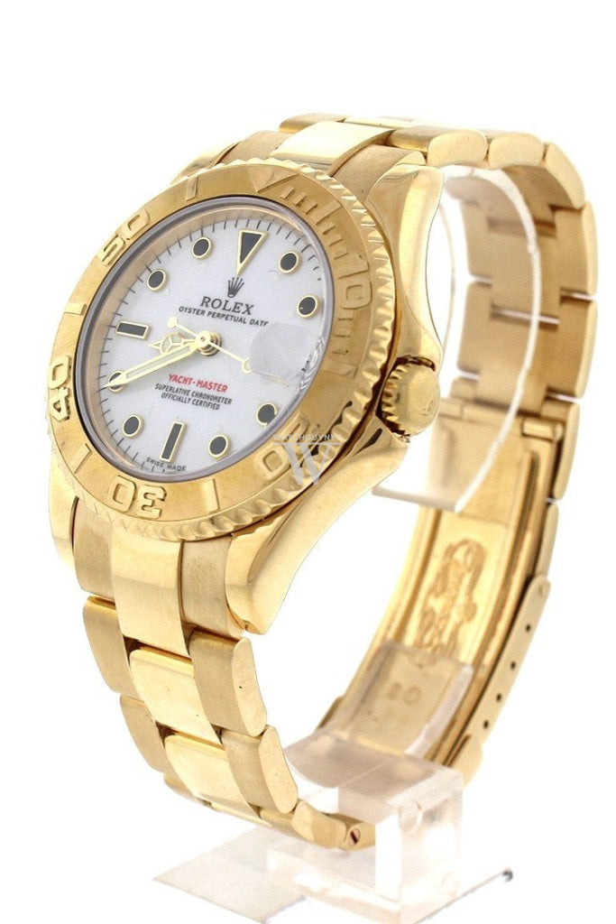 Rolex Yacht-Master White Dial Steel 18K Yellow Gold Ladies Watch 169628