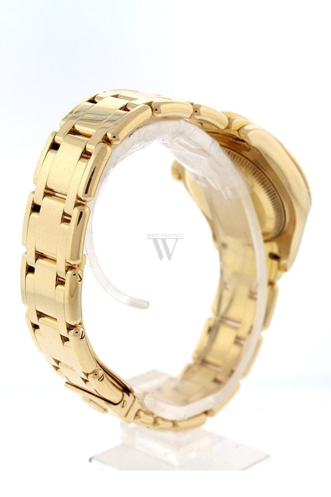 Rolex Oyster Perpetual Pearlmaster 18kt Yellow Gold Diamond Ladies Watch 80318