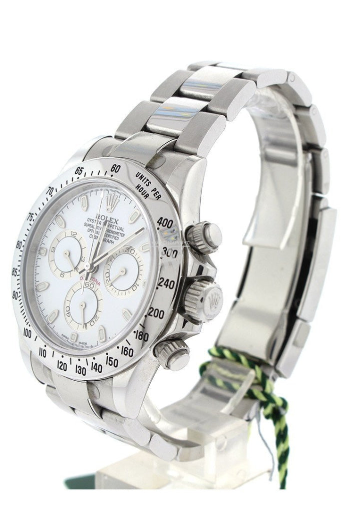 Rolex Cosmograph Daytona White Dial Stainless Steel Oyster Automatic Men's Watch 116520