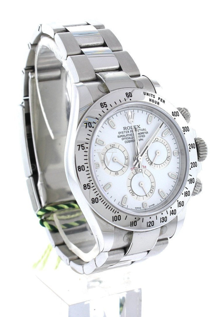 Rolex Cosmograph Daytona White Dial Stainless Steel Oyster Automatic Men's Watch 116520