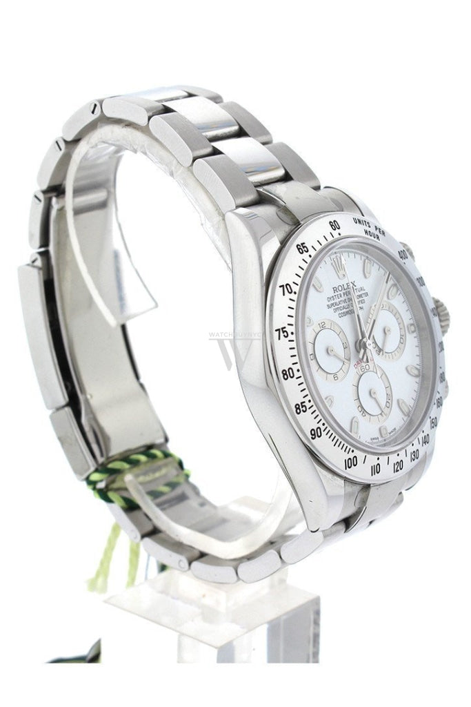 Rolex Cosmograph Daytona White Dial Stainless Steel Oyster Automatic Men's Watch 116520