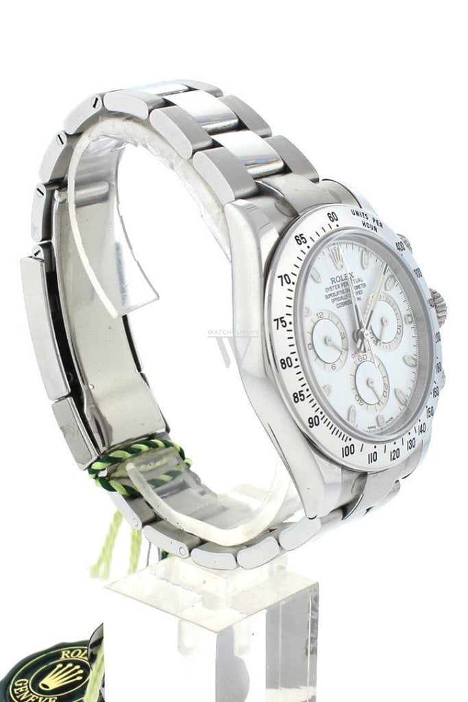Rolex Cosmograph Daytona White Dial Stainless Steel Oyster Automatic Men's Watch 116520