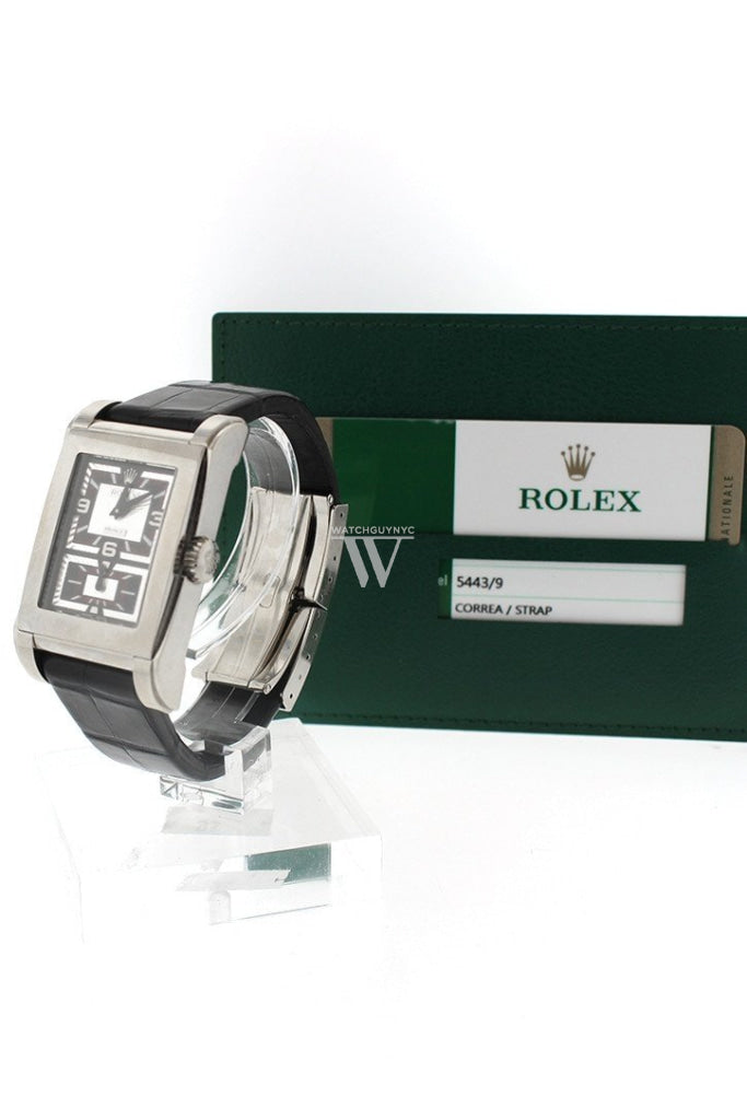 Rolex Cellini Prince 18K White Gold Men's Watch 5443/9