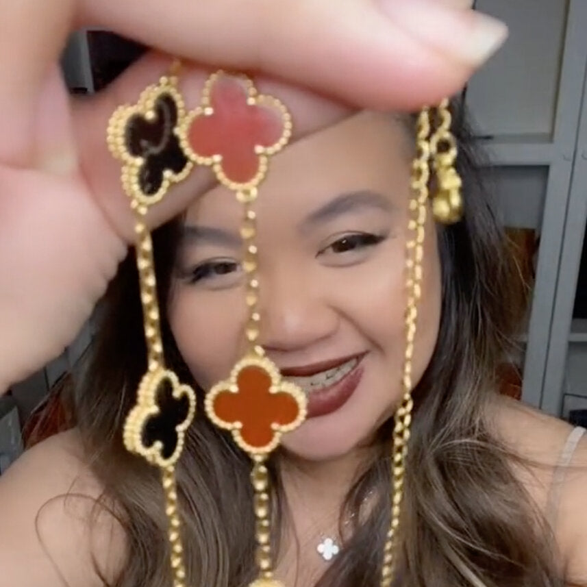 Viral TikTok creator showcasing stackable gold rings and lab-grown diamond jewelry, highlighting the rise of direct-to-consumer jewelry startups and social media trends.